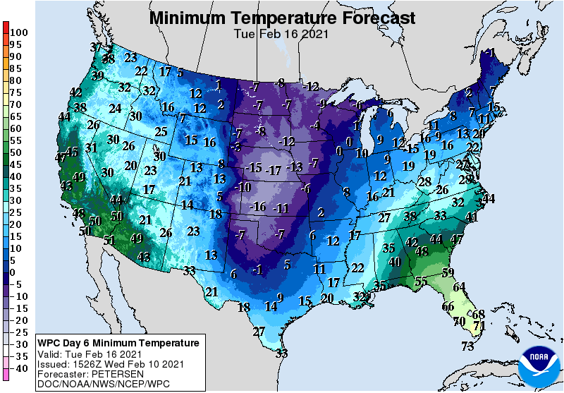 Minimum Temperature Forecast